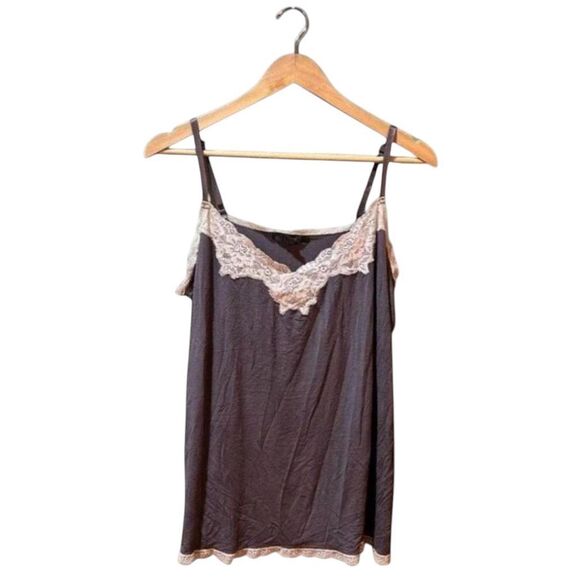 Tahari Gray Sleeveless Spaghetti Strap - Picture 1 of 8